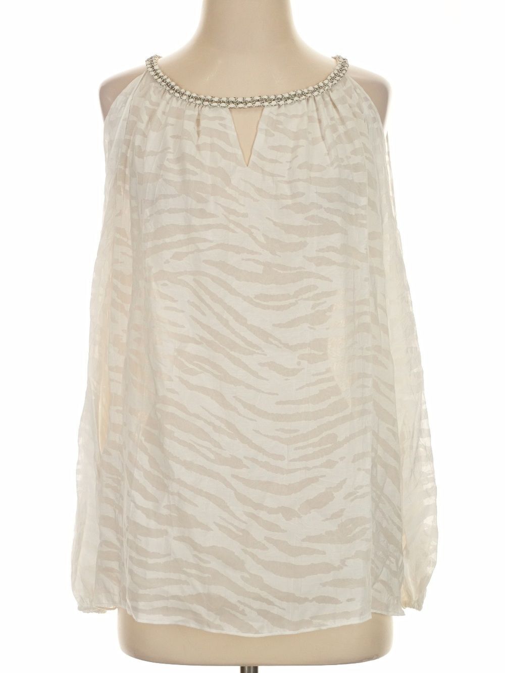 Ramy Brook Silk Cold Shoulder Blouse